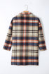 Plaid Button Up Lapel Jacket